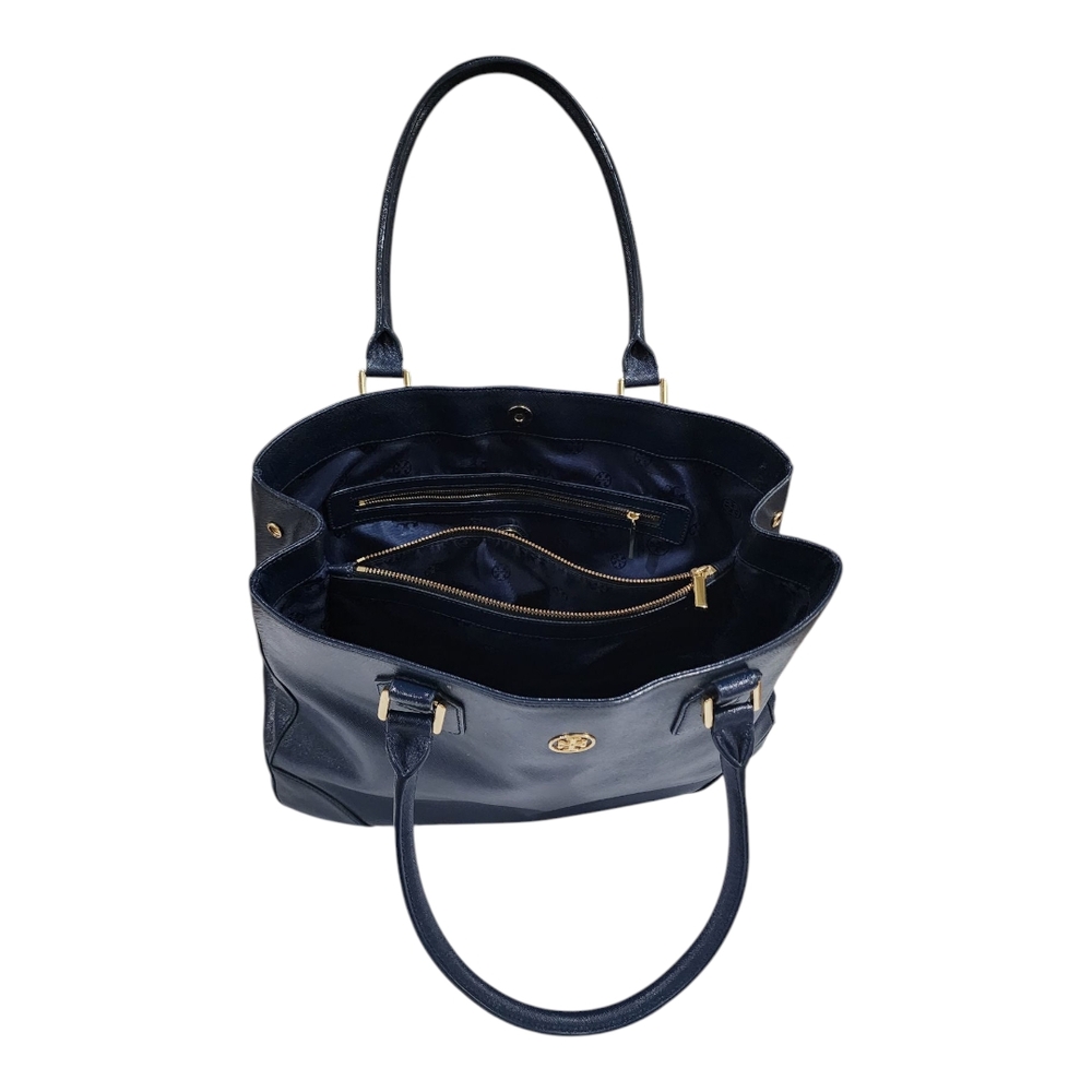 Tory Burch Navy Blue Tote Bag - Picture 10 of 16